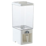 Maxbell Rice Dispenser Food Dispenser Cereal Dispenser Bucket for Countertop Pantry White