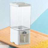 Maxbell Rice Dispenser Food Dispenser Cereal Dispenser Bucket for Countertop Pantry White