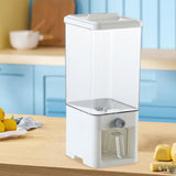 Maxbell Rice Dispenser Food Dispenser Cereal Dispenser Bucket for Countertop Pantry White