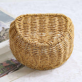 Maxbell Hanging Wicker Basket Girl Flower Basket Container for Picnics Manual Bag 18cm x 15.5cm