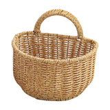 Maxbell Hanging Wicker Basket Girl Flower Basket Container for Picnics Manual Bag 18cm x 15.5cm