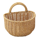 Maxbell Hanging Wicker Basket Girl Flower Basket Container for Picnics Manual Bag 18cm x 15.5cm