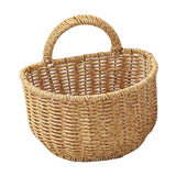 Maxbell Hanging Wicker Basket Girl Flower Basket Container for Picnics Manual Bag 14cm x 14cm