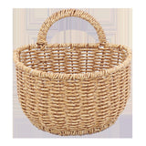Maxbell Hanging Wicker Basket Girl Flower Basket Container for Picnics Manual Bag 14cm x 14cm