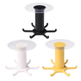 Maxbell Wall Mounted Utensil Holder Hook Kitchenware Storage Rack for Towel Spoon White