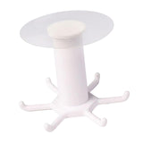 Maxbell Wall Mounted Utensil Holder Hook Kitchenware Storage Rack for Towel Spoon White