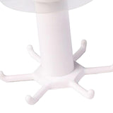 Maxbell Wall Mounted Utensil Holder Hook Kitchenware Storage Rack for Towel Spoon White