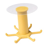 Maxbell Wall Mounted Utensil Holder Hook Kitchenware Storage Rack for Towel Spoon Yellow