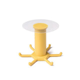 Maxbell Wall Mounted Utensil Holder Hook Kitchenware Storage Rack for Towel Spoon Yellow