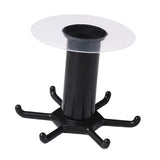 Maxbell Wall Mounted Utensil Holder Hook Kitchenware Storage Rack for Towel Spoon Black