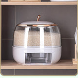 Maxbell 5KG Rice Storage Container Grain Dispenser for Rice White