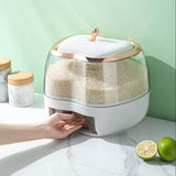 Maxbell 5KG Rice Storage Container Grain Dispenser for Rice White