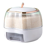 Maxbell 5KG Rice Storage Container Grain Dispenser for Rice White