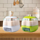 Maxbell 5KG Rice Storage Container Grain Dispenser for Rice White