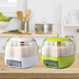 Maxbell 5KG Rice Storage Container Grain Dispenser for Rice White