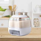 Maxbell 5KG Rice Storage Container Grain Dispenser for Rice White