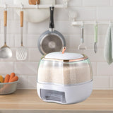 Maxbell 5KG Rice Storage Container Grain Dispenser for Rice White