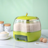 Maxbell 5KG Rice Storage Container Grain Dispenser for Rice Green