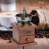 Maxbell Vintage Style Classic Coffee Mill Hand Crank Coffee Grinders with Drawer