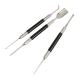 Maxbell 3 Pieces Coffee Jacquard Carving Needle for Shop Coffee Decorating DIY