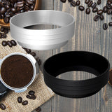 Maxbell Aluminum Alloy Coffee Dosing Funnel Coffee Intelligent Dosing Ring silver