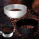 Maxbell Aluminum Alloy Coffee Dosing Funnel Coffee Intelligent Dosing Ring silver