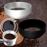 Maxbell Aluminum Alloy Coffee Dosing Funnel Coffee Intelligent Dosing Ring silver