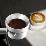 Maxbell Aluminum Alloy Coffee Dosing Funnel Coffee Intelligent Dosing Ring silver