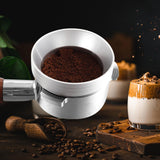 Maxbell Aluminum Alloy Coffee Dosing Funnel Coffee Intelligent Dosing Ring silver
