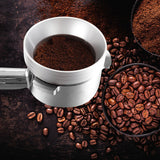 Maxbell Aluminum Alloy Coffee Dosing Funnel Coffee Intelligent Dosing Ring silver