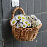 Maxbell Storage Basket with Handle Ornament Containers for Candy Snacks Pantry Brown