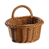 Maxbell Storage Basket with Handle Ornament Containers for Candy Snacks Pantry Brown