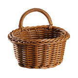 Maxbell Storage Basket with Handle Ornament Containers for Candy Snacks Pantry Brown