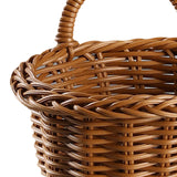 Maxbell Storage Basket with Handle Ornament Containers for Candy Snacks Pantry Brown