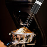 Maxbell Professional coffee Stirrer Coffee Stirring Tamper with Stand Black Silver