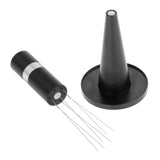 Maxbell Professional coffee Stirrer Coffee Stirring Tamper with Stand Black Silver