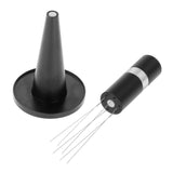 Maxbell Professional coffee Stirrer Coffee Stirring Tamper with Stand Black Silver
