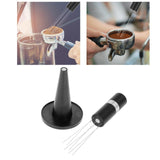 Maxbell Professional coffee Stirrer Coffee Stirring Tamper with Stand Black Silver