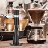 Maxbell Professional coffee Stirrer Coffee Stirring Tamper with Stand Black Silver