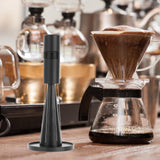 Maxbell Professional coffee Stirrer Coffee Stirring Tamper with Stand Black