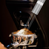 Maxbell Professional coffee Stirrer Coffee Stirring Tamper with Stand grey and silver