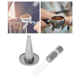 Maxbell Professional coffee Stirrer Coffee Stirring Tamper with Stand grey and silver