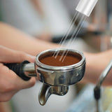 Maxbell Professional coffee Stirrer Coffee Stirring Tamper with Stand Silver Black