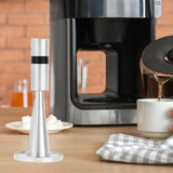Maxbell Professional coffee Stirrer Coffee Stirring Tamper with Stand Silver Black