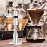 Maxbell Professional coffee Stirrer Coffee Stirring Tamper with Stand Silver Black