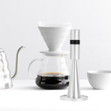 Maxbell Professional coffee Stirrer Coffee Stirring Tamper with Stand Silver Black