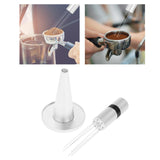 Maxbell Professional coffee Stirrer Coffee Stirring Tamper with Stand Silver Black