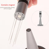 Maxbell Professional coffee Stirrer Coffee Stirring Tamper with Stand Silver