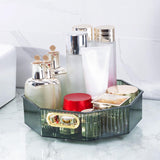 Maxbell 360 Rotation Vanity Cosmetics Tray Bathroom Organizer for Bedroom Shower Green