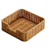 Maxbell Rustic Woven Napkin Holder Serving Tray Towel Holder for Living Room Bedroom